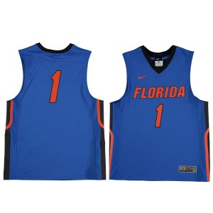 S-3XL Florida Gators #1 Youth Royal Blue Jersey