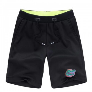 Black Florida Gators Banded Bottom Distressed Short Sandbeach Pants