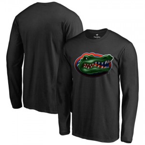 Black Men's Midnight Mascot Florida Gators Long Sleeve T-Shirt