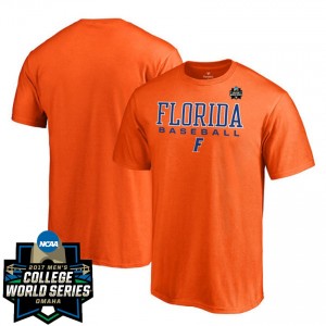Florida Gators Men's 2017 World Series True Sport Baseball T-shirt - Orange