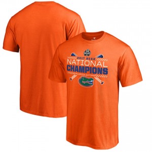 Orange Men's Homer 2017 World Series National Champions Baseball Florida Gators T-shirt