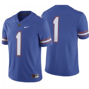 #1 Men's Florida Gators Jersey Game Royal Football 