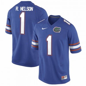 #1 Men's Reggie Nelson Florida Gators Performance Jersey Royal Alumni Football 