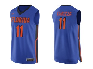 #11 Men's Chris Chiozza Florida Gators Jersey Royal New Swingman Basketball 