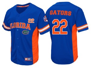 Florida Gators #22 Men's 2017 National Champions Baseball Jersey - Royal