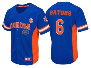 2017 National Champions Men's Royal Baseball #6 Florida Gators Jersey