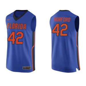 Men's Al Horford Florida Gators Jersey Royal #42 Basketball High-School 