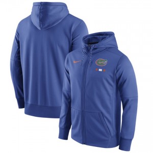 Royal Men's Team Logo Purity Color Florida Gators Performance Full-Zip Hoodie