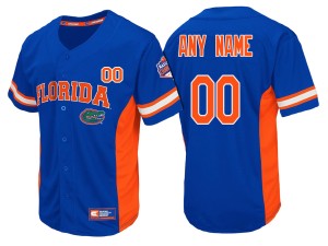 Team Performance Strike Zone Custom Men's Royal Baseball Florida Gators Jersey