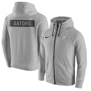 Heathered Gray Men's 2 Florida Gators Full-Zip Hoodie